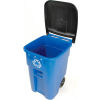 Hinged Lid on Recycling Containers, Recycling Container with Lid, Rubbermaid Recycling Bins, Large Recycling Bin