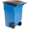 Axle Mounted Wheels on Recycling Containers, Recycling Container with Lid, Rubbermaid Recycling Bins, Large Recycling Bin