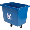 Rubbermaid® Mobile Recycling Container Cube Truck, 119 Gallon, Blue