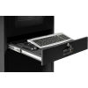 COMPUTER SECURITY CABINET MOBILE WORKSTATION PULL OUT KEYBOARD DRAWER