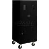 MOBILE SECURITY LOCKING CABINET - Rear Louvered Doors for Ventilation