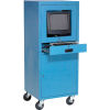 MOBILE SECURITY LOCKING CABINET WITH REAR ACCESS DOOR