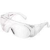 Global Industrial OTG Visitor Safety Glasses, Scratch Resistant, Clear Lens/Frame - Pkg Qty 10