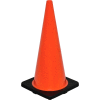 Global Industrial™ 28" Traffic Cone, Non-Reflective, Black Base, 7 lbs