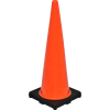 Global Industrial™ 36" Traffic Cone, Non-Reflective, Black Base, 10 lbs