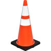 28in Traffic Cone, Reflective, Black Base, 7 lbs
																			