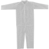 Global Industrial Disposable Polypropylene Coverall, Open Wrists/Ankles, White, Large, 25/Case