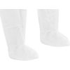 Disposable Polypropylene Coverall, Elastic Wrists/Ankles, Hood & Boots, White, Large, 25/Case
																			