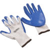Global™ Latex Coated String Knit Gloves, Natural/Blue, Large, 1-Dozen
																			