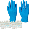 Nitrile Gloves & Sanitizer Bundle, 4 MIL, Blue, Small, Case of 10 Boxes & Case Hand Sanitizer