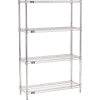 Nexel® Chrome Wire Shelving Starter - 36"W x 12"D x 63"H
