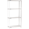 Nexel® Chrome Wire Shelving Add-On - 36"W x 12"D x 86"H