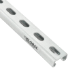 Global Industrial 8' Slotted Strut Channel QTY 4, 1-5/8x7/8, 12 GA, Pre-Galvanized Zinc Plated - Pkg Qty 4