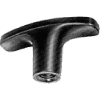 J.W. Winco TIR Nylon T-Bar Knob W/Threaded mm Diameter 57mm Length M6x1.0