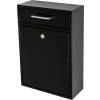 Mail Boss Epoch Wall Mount Locking Drop Box 7412 11-1/4"W x 4-3/4"D x 16-1/4"H Black