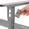 Removable Duplex Knockouts on Fixed Height Mobile Work Bench
