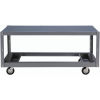 Side View of Portable Steel Tables, Manufacturing Carts, Die Movers, Steel Utility Cart, Heavy Duty Steel Service Cart, Mobile Rolling Table, Work Platforms