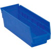 Akro-Mils Plastic Nesting Storage Shelf Bin 30110 - 2-3/4"W x 11-5/8"D x 4"H Blue - Pkg Qty 24