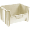 Global™ Plastic Hopper Bin 19-7/8"W x 15-1/4"D x 12-7/16"H Beige - Pkg Qty 3