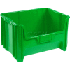 Global Industrial™ Plastic Hopper Bin, 19-7/8"W x 15-1/4"D x 12-7/16"H, Green - Pkg Qty 3