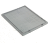 Global Industrial Lid LID241 for Stack and Nest Storage Container SNT240, Gray - Pkg Qty 3
