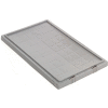 Global Industrial Lid LID181 for Stack and Nest Storage Container SNT180, SNT185, Gray - Pkg Qty 6