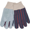 Memphis® Clute Pattern Leather Palm Gloves with Knit Wrist, Size L, 1 Dozen