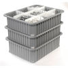 Lugs Allows Positive Stacking of Grid Boxes, Dividable Containers, Dividable Grid Boxes, Grid Box, Modular Plastic Boxes, Modular Boxes