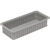 Dandux Dividable Stackable Plastic Box 50P0224050 - 24"L x 11"W x 5"H, Gray