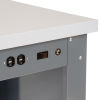 Undercounter Electrical Assembly on Panel Leg Workstation