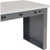 Undercounter Electrical Assembly of Panel Leg Workstation