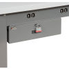 Optional Locking Drawer on Panel Leg Workstation
