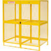 Global Industrial Cylinder Storage Cabinet, Vertical Double Door 20 Cylinders, 61W x 38D x 71H