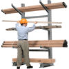 Cantilever Rack Single Sided Upright (1000 Series), 57" D x 8' H, 3200 Lbs Capacity