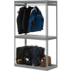 Global Industrial™ Boltless Luggage Garment Single Rack - 48"W x 24"D x 84"H
