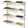 Wine Bottle Rack - Wall Mount 52 Bottle 48" x 14" x 54"