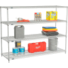 Nexelate® Silver Epoxy Wire Shelving Starter 72"W x 24"D x 54"H