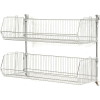 Wall Mount Basket Kit 48"W x 14"D x 9"H (2 Basket) Chrome