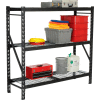 Heavy Duty Storage Rack, Wire Deck, 77"Wx24"Dx72"H