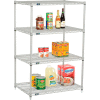 Nexelate® Silver Epoxy Wire Shelving Starter 36"W x 30"D x 54"H
