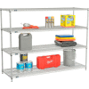 Nexelate® Silver Epoxy Wire Shelving Starter 72"W x 30"D x 54"H