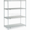Nexelate® Silver Epoxy Wire Shelving Starter 48"W x 30"D x 63"H