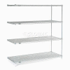 Nexelate® Silver Epoxy Wire Shelving Add-On 60"W x 36"D x 63"H