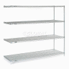 Nexelate® Silver Epoxy Wire Shelving Add-On 72"W x 36"D x 63"H