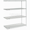 Nexelate® Silver Epoxy Wire Shelving Add-On 60"W x 30"D x 74"H