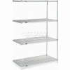 Nexelate® Silver Epoxy Wire Shelving Add-On 48"W x 36"D x 74"H