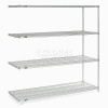 Nexelate® Silver Epoxy Wire Shelving Add-On 72"W x 36"D x 74"H