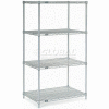Nexelate® Silver Epoxy Wire Shelving Starter 60"W x 36"D x 86"H