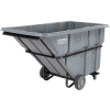 Global Industrial Extra Heavy Duty Plastic Tilt Truck, 1.5 Cu. Yd. Cap, 2000 Lbs. Cap, Gray