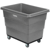 Global Industrial™ Plastic Bulk Box Truck, 12 Bushel, Steel Chassis Base Gray